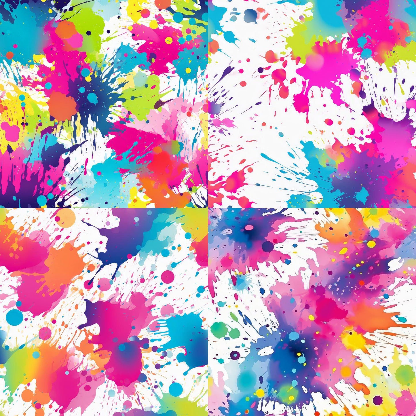 RELEASE PAPER | Paint Splashes - Theme Pack Reusable Diamond Painting Release Paper