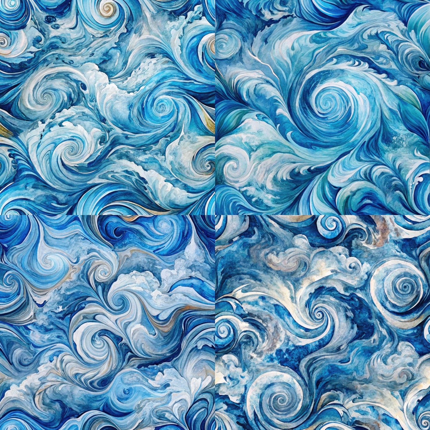 RELEASE PAPER | Ocean Swirls - Theme Pack Reusable Diamond Painting Release Paper