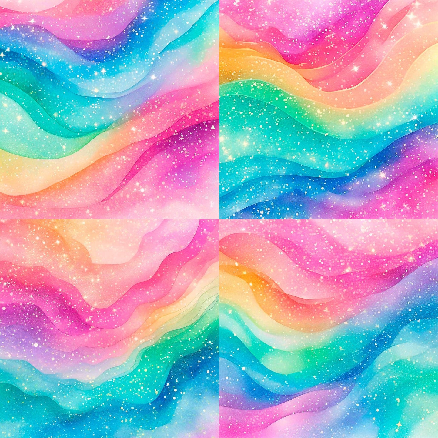 RELEASE PAPER | Watercolour Rainbow - Theme Pack Reusable Diamond Painting Release Paper