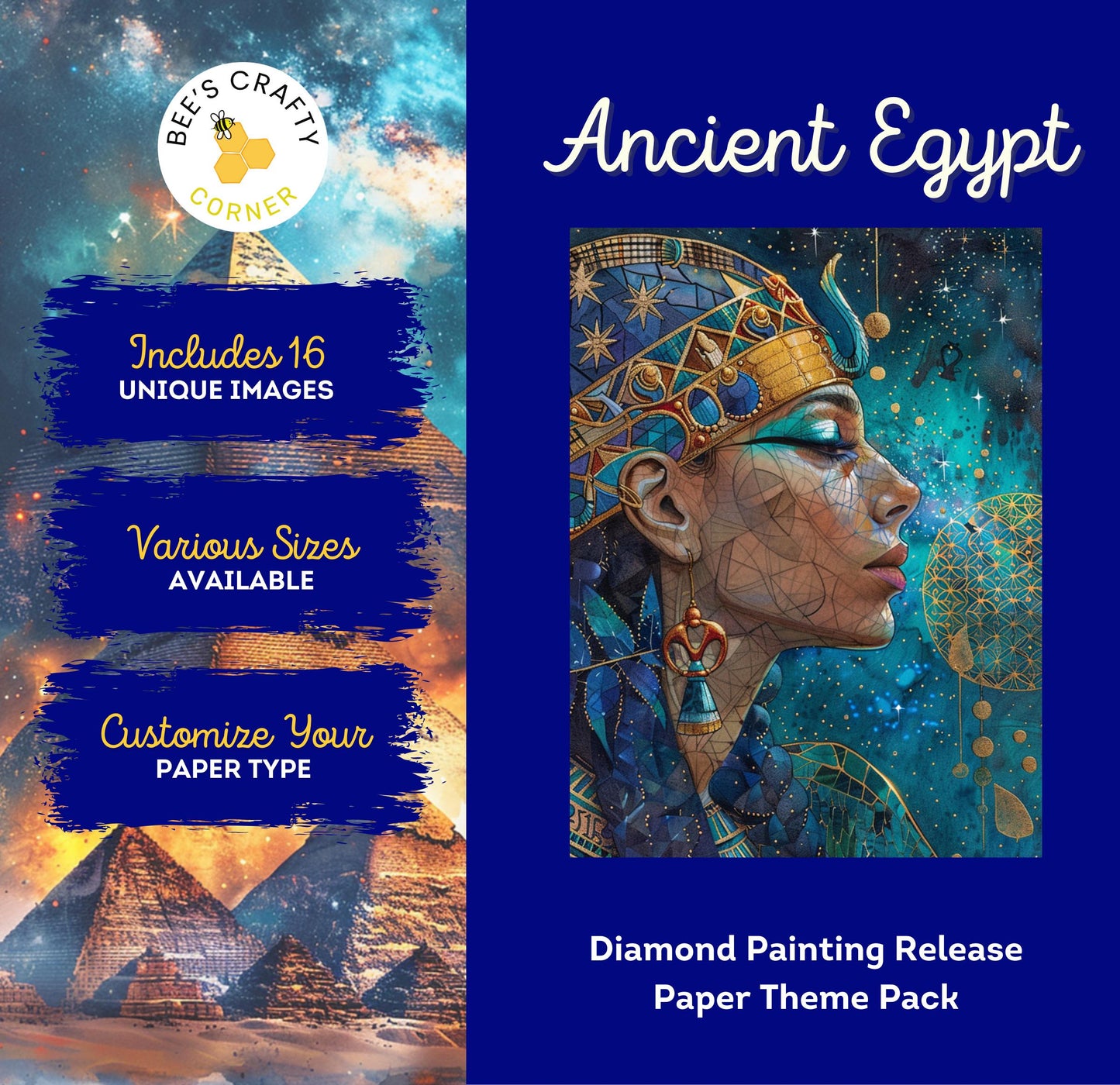 RELEASE PAPER | Ancient Egypt - Theme Pack Reusable Diamond Painting Release Paper
