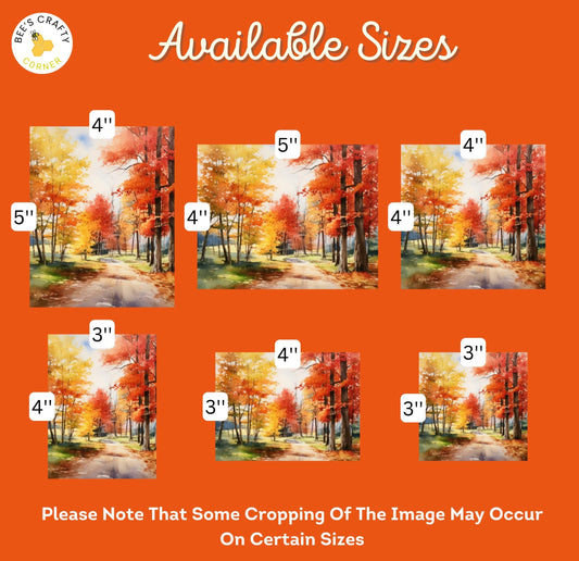 RELEASE PAPER | Fall Forest - Theme Pack Reusable Diamond Painting Release Paper