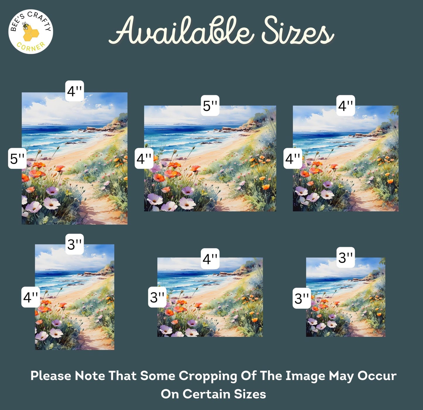 RELEASE PAPER | Floral Beaches - Theme Pack Reusable Diamond Painting Release Paper