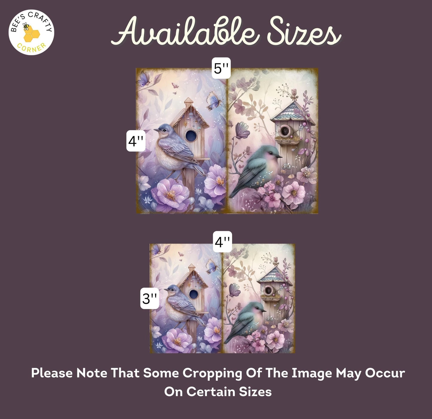 RELEASE PAPER | Floral Birdhouses - Theme Pack Reusable Diamond Painting Release Paper