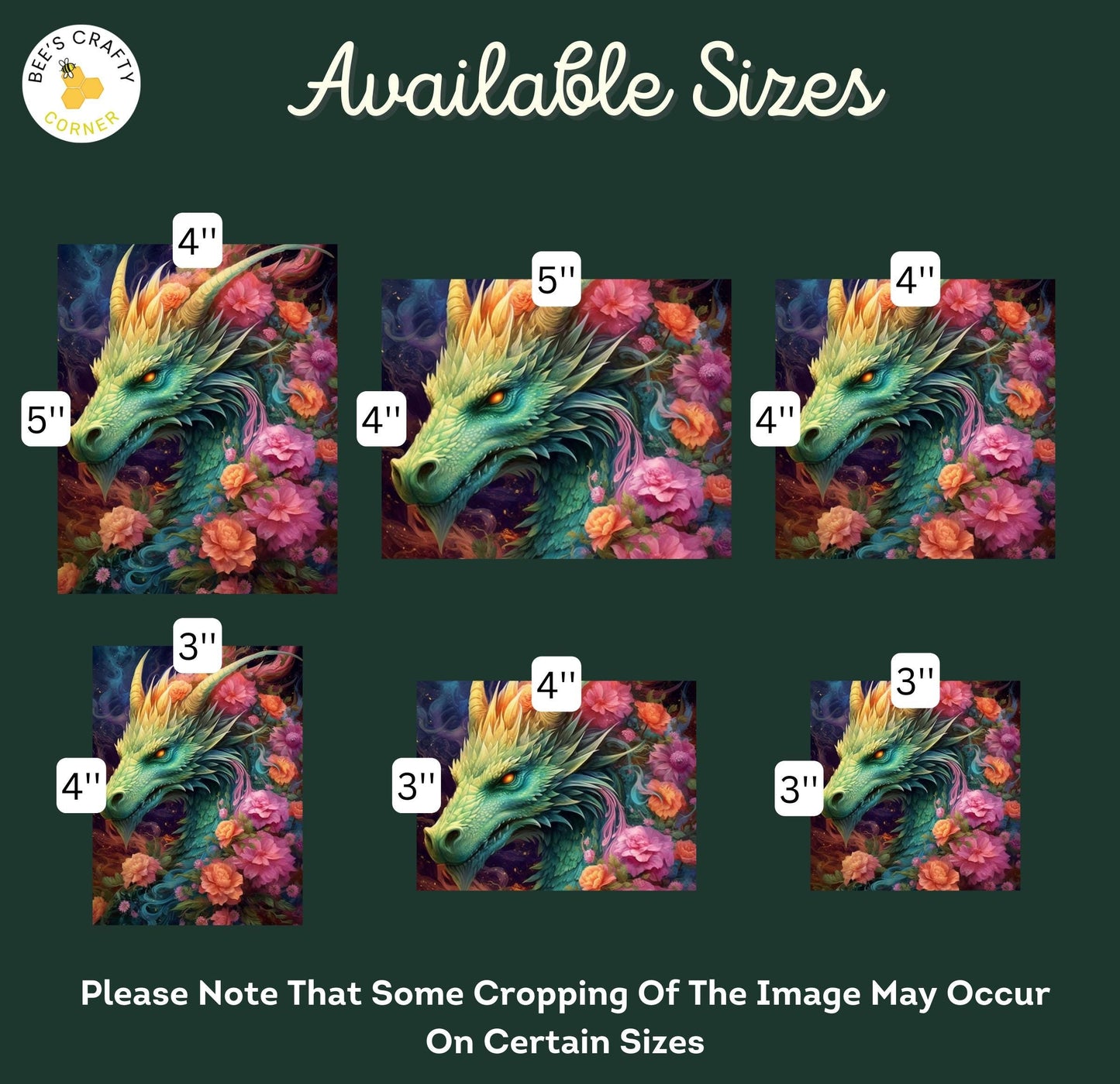 RELEASE PAPER | Floral Dragons - Theme Pack Reusable Diamond Painting Release Paper