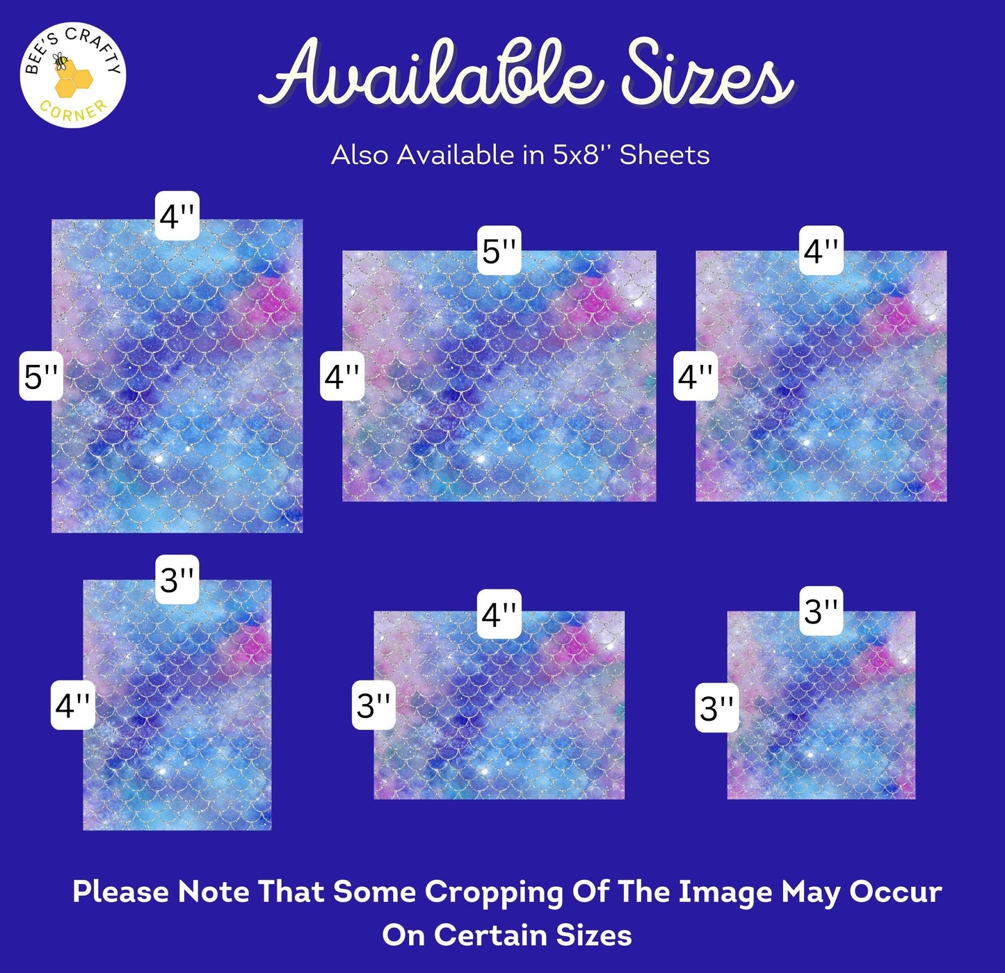 RELEASE PAPER | Mermaid Glitter Galaxy - Theme Pack Reusable Diamond Painting Release Paper