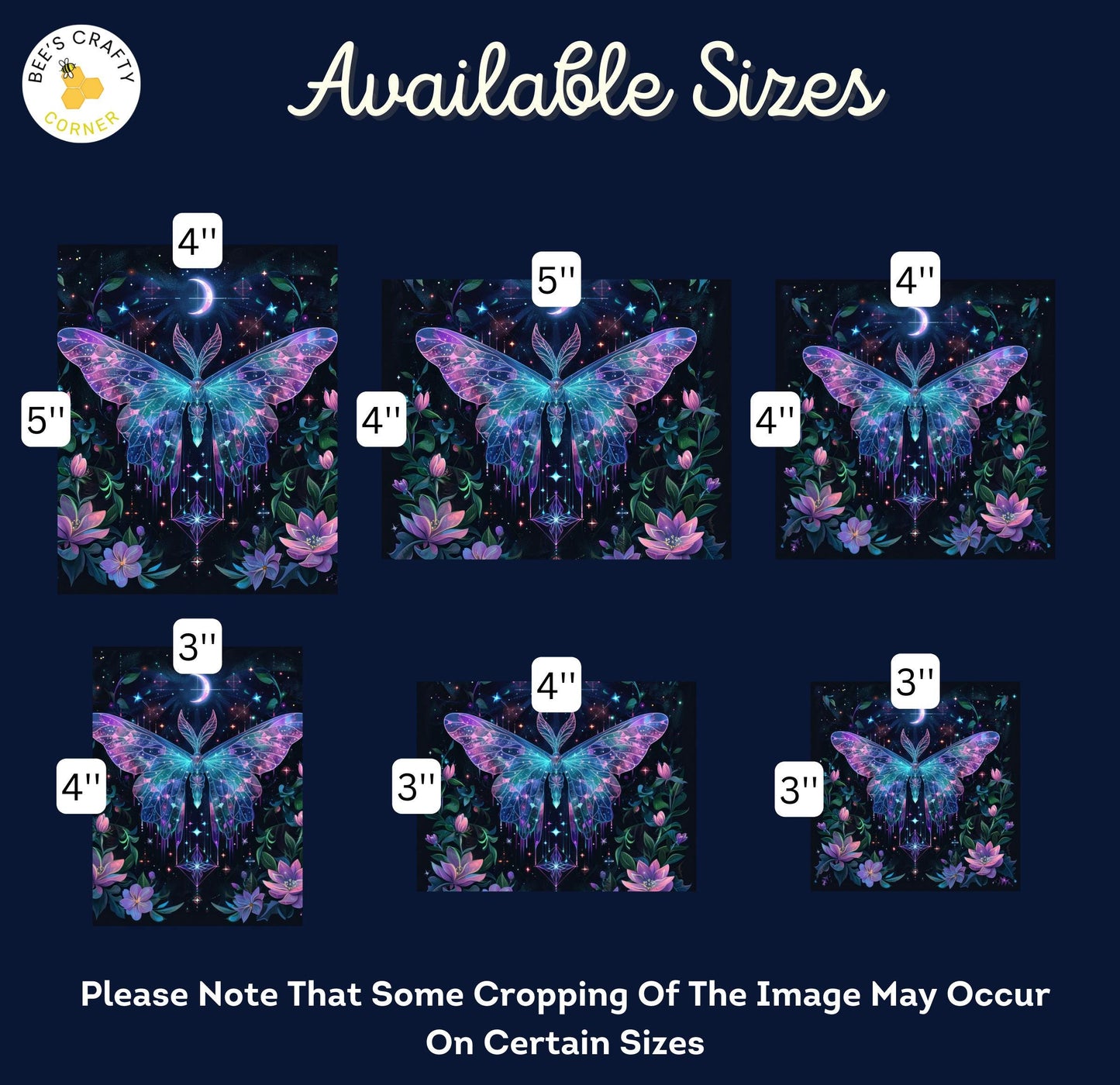 RELEASE PAPER | Moth Crystals - Theme Pack Reusable Diamond Painting Release Paper