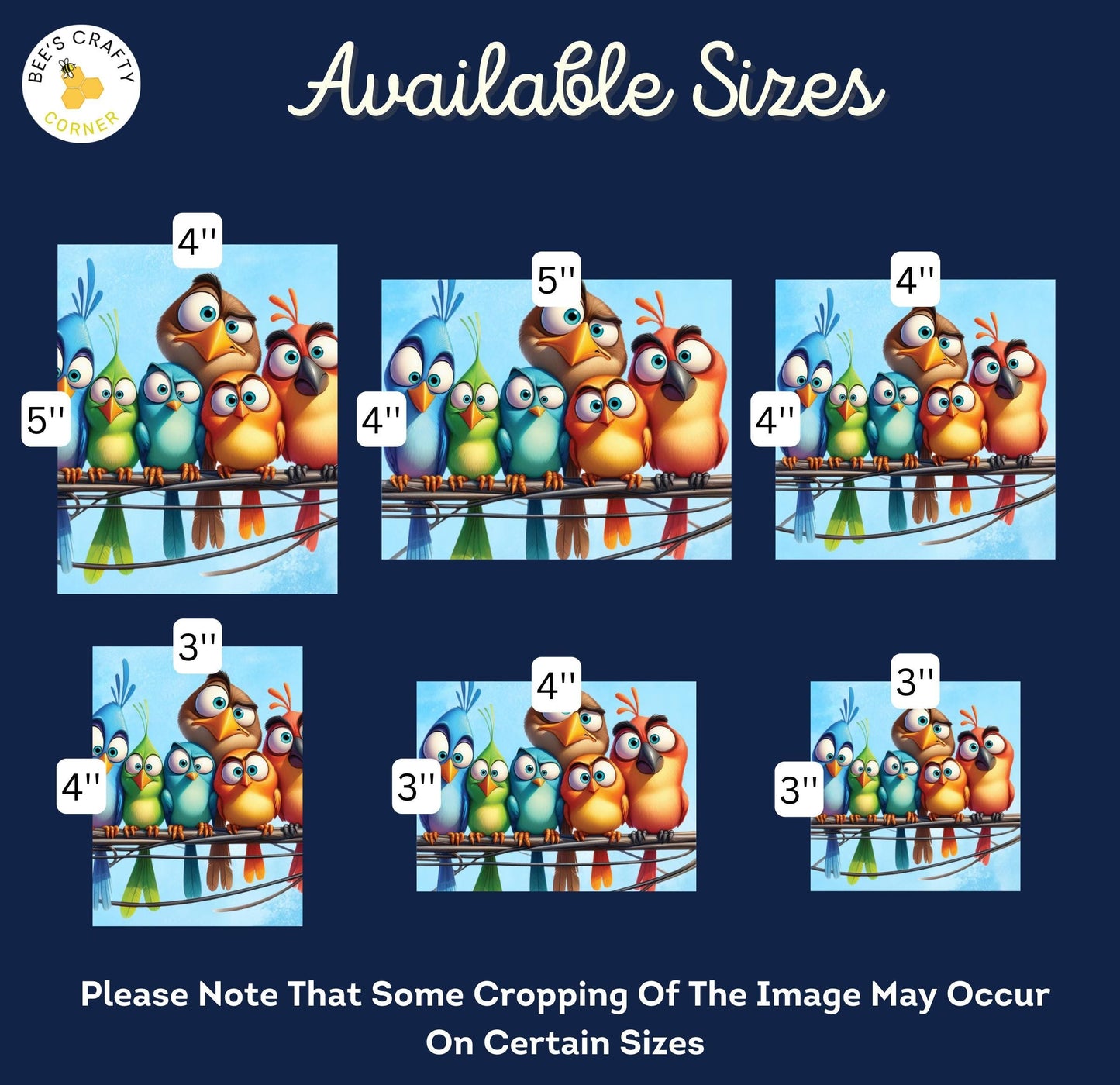 RELEASE PAPER | Quirky Birds - Theme Pack Reusable Diamond Painting Release Paper