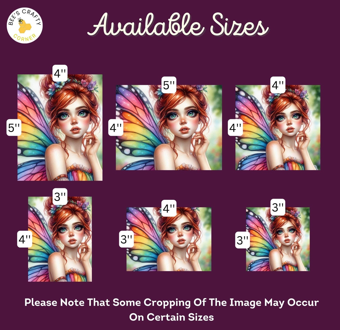 RELEASE PAPER | Rainbow Fairies - Theme Pack Reusable Diamond Painting Release Paper by Kelly Cloutier-Searson AI Arts