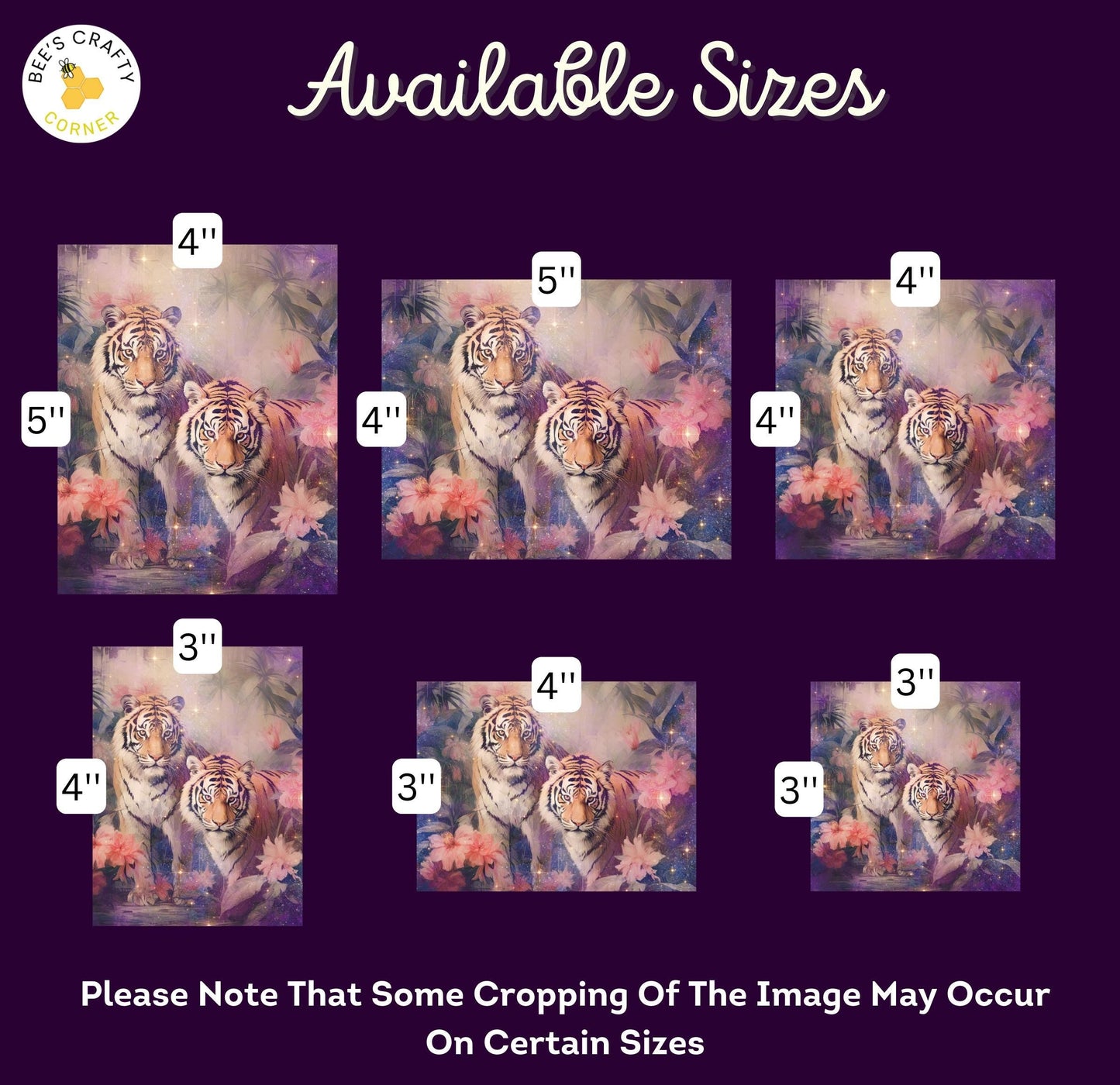 RELEASE PAPER | Starry Tigers - Theme Pack Reusable Diamond Painting Release Paper