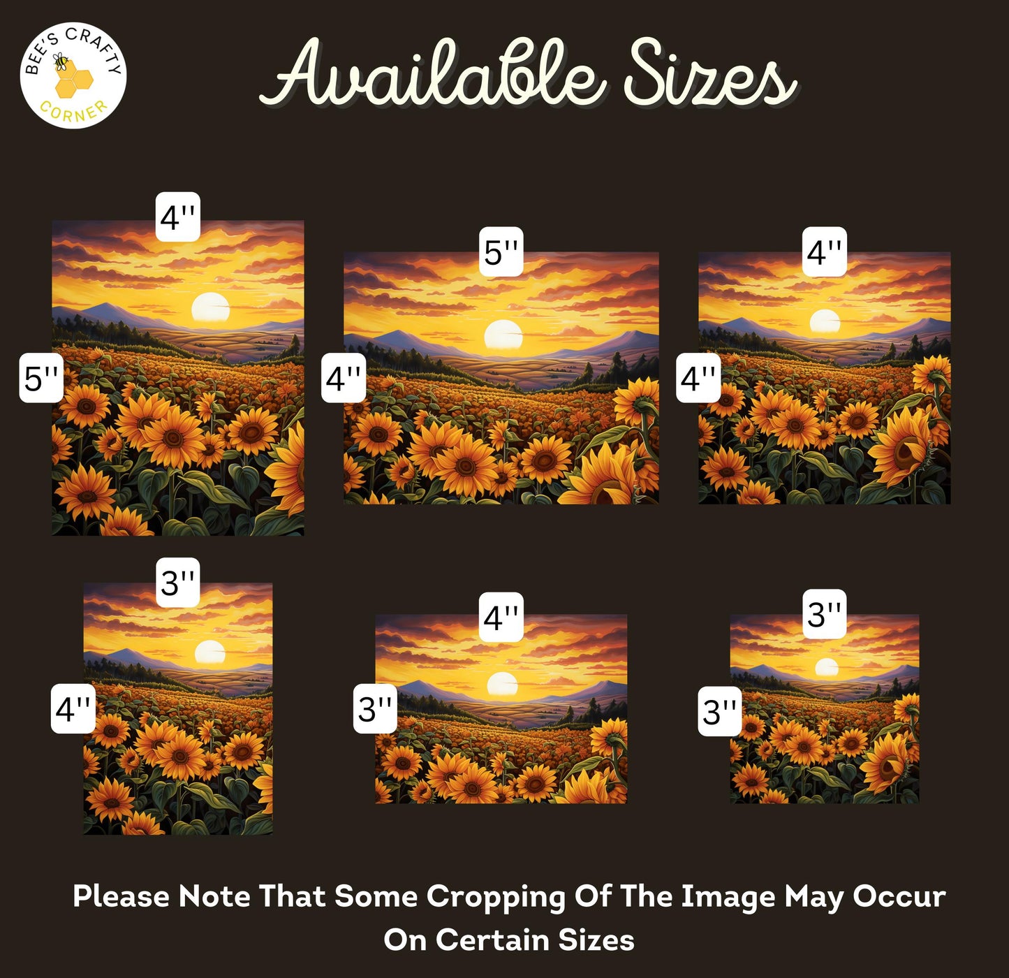 RELEASE PAPER | Sunflower Landscapes - Theme Pack Reusable Diamond Painting Release Paper