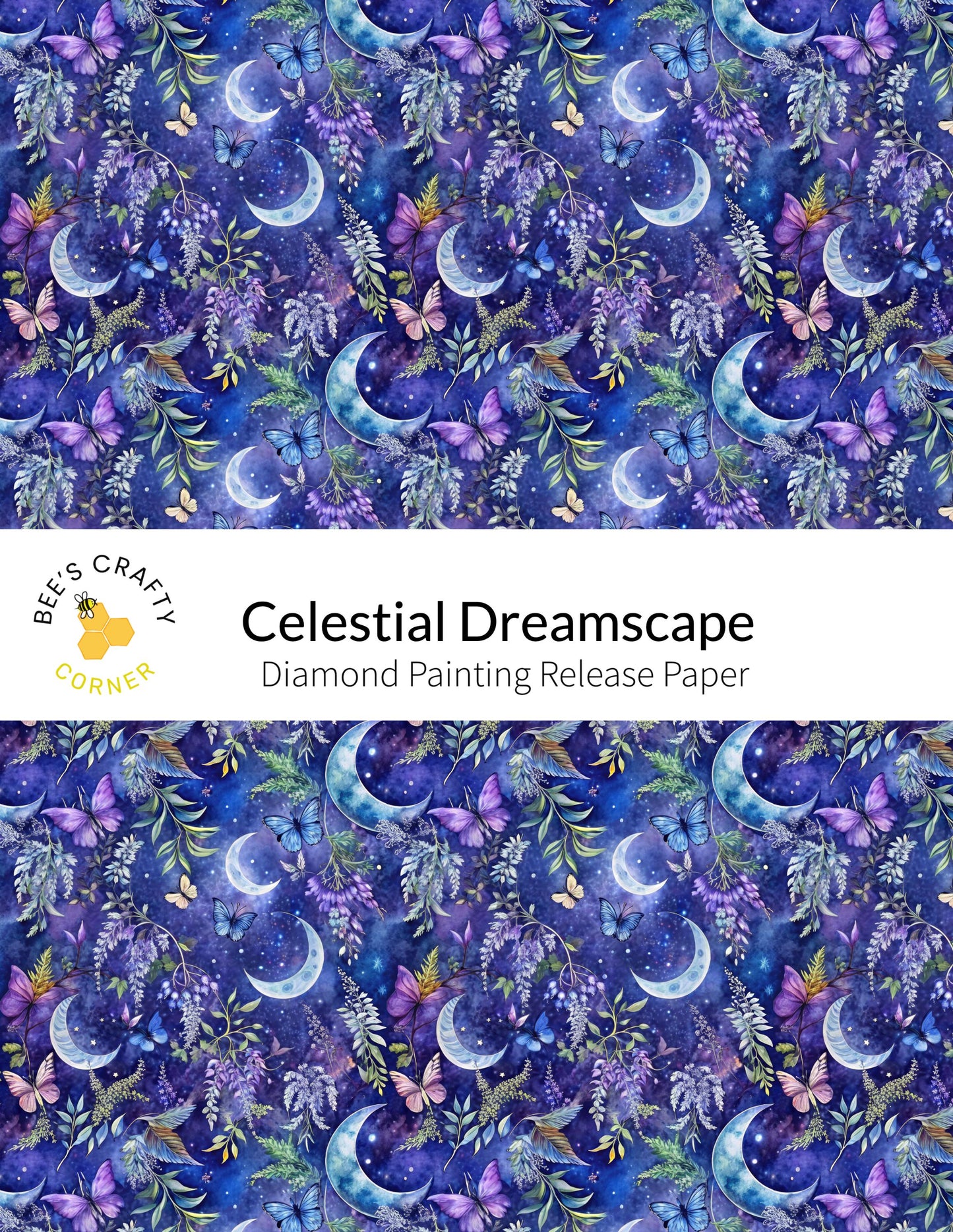 RELEASE PAPER | Celestial Dreamscape - Reusable Patterned Diamond Painting Release Paper