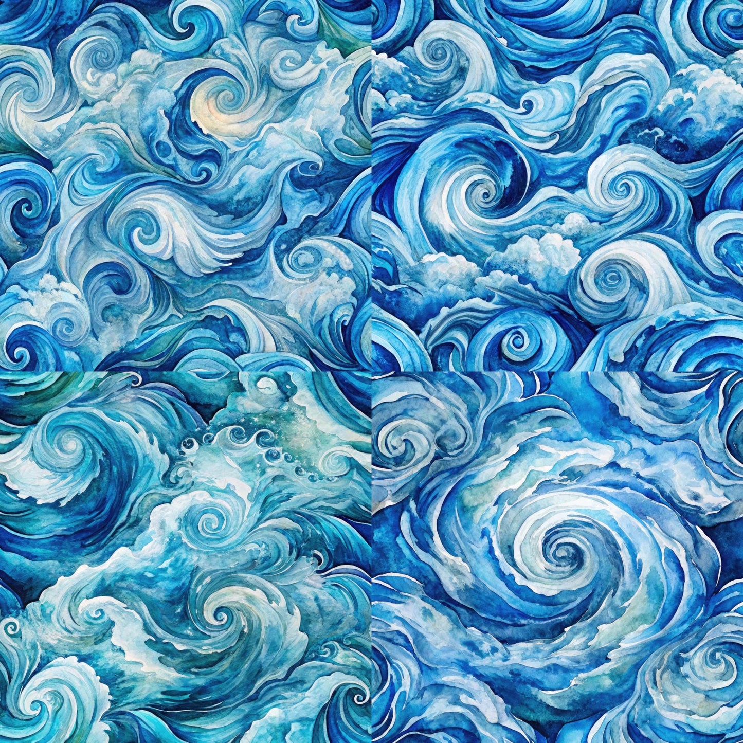 RELEASE PAPER | Ocean Swirls - Theme Pack Reusable Diamond Painting Release Paper