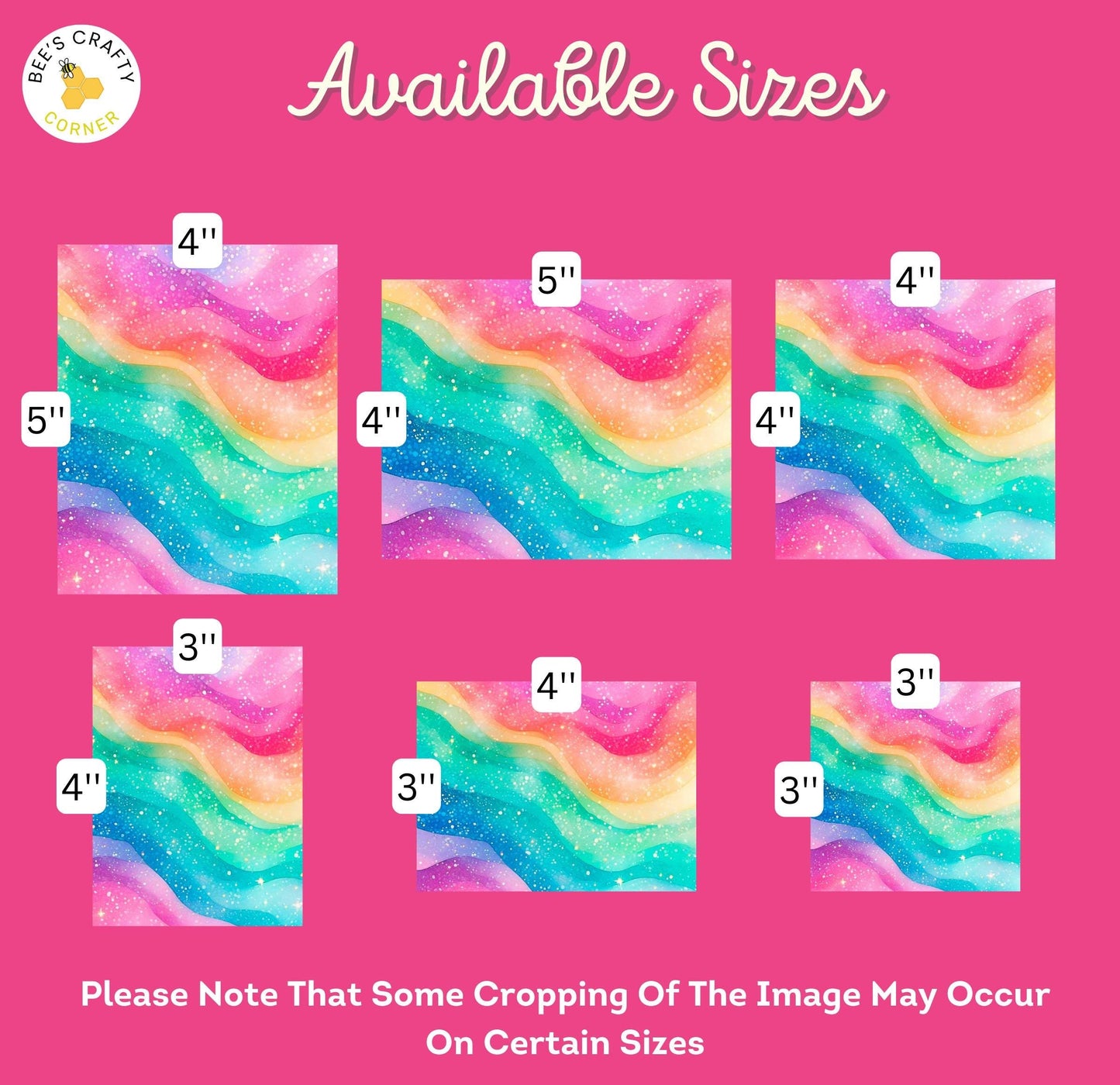RELEASE PAPER | Watercolour Rainbow - Theme Pack Reusable Diamond Painting Release Paper