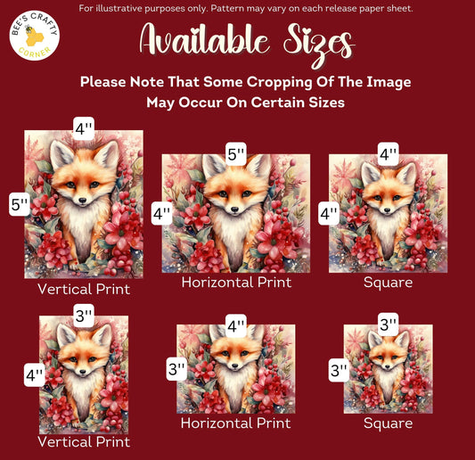 RELEASE PAPER | Christmas Baby Animals - Theme Pack Reusable Diamond Painting Release Paper