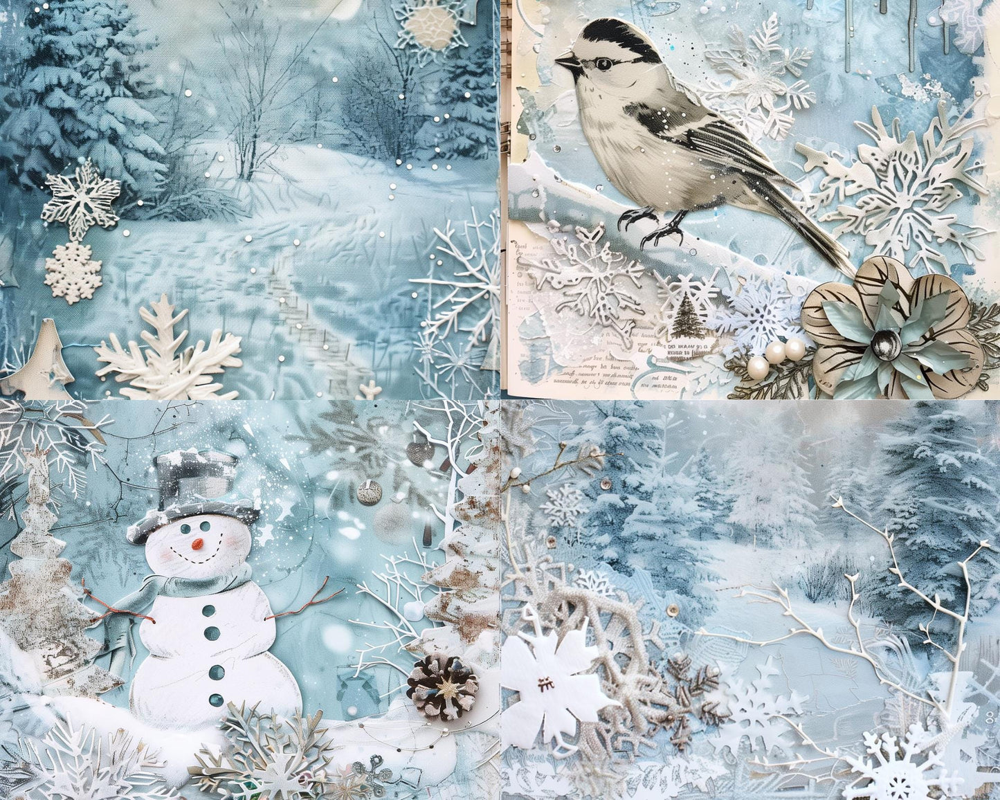 RELEASE PAPER | Frosty Winter - Theme Pack Reusable Diamond Painting Release Paper