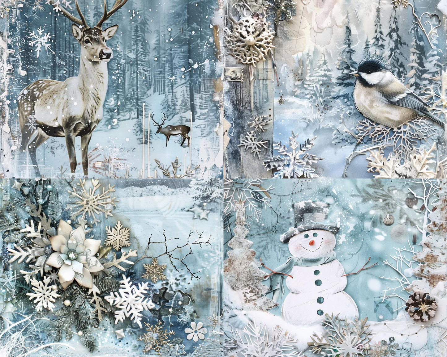 RELEASE PAPER | Frosty Winter - Theme Pack Reusable Diamond Painting Release Paper