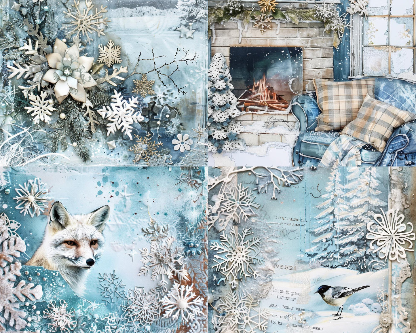 RELEASE PAPER | Frosty Winter - Theme Pack Reusable Diamond Painting Release Paper