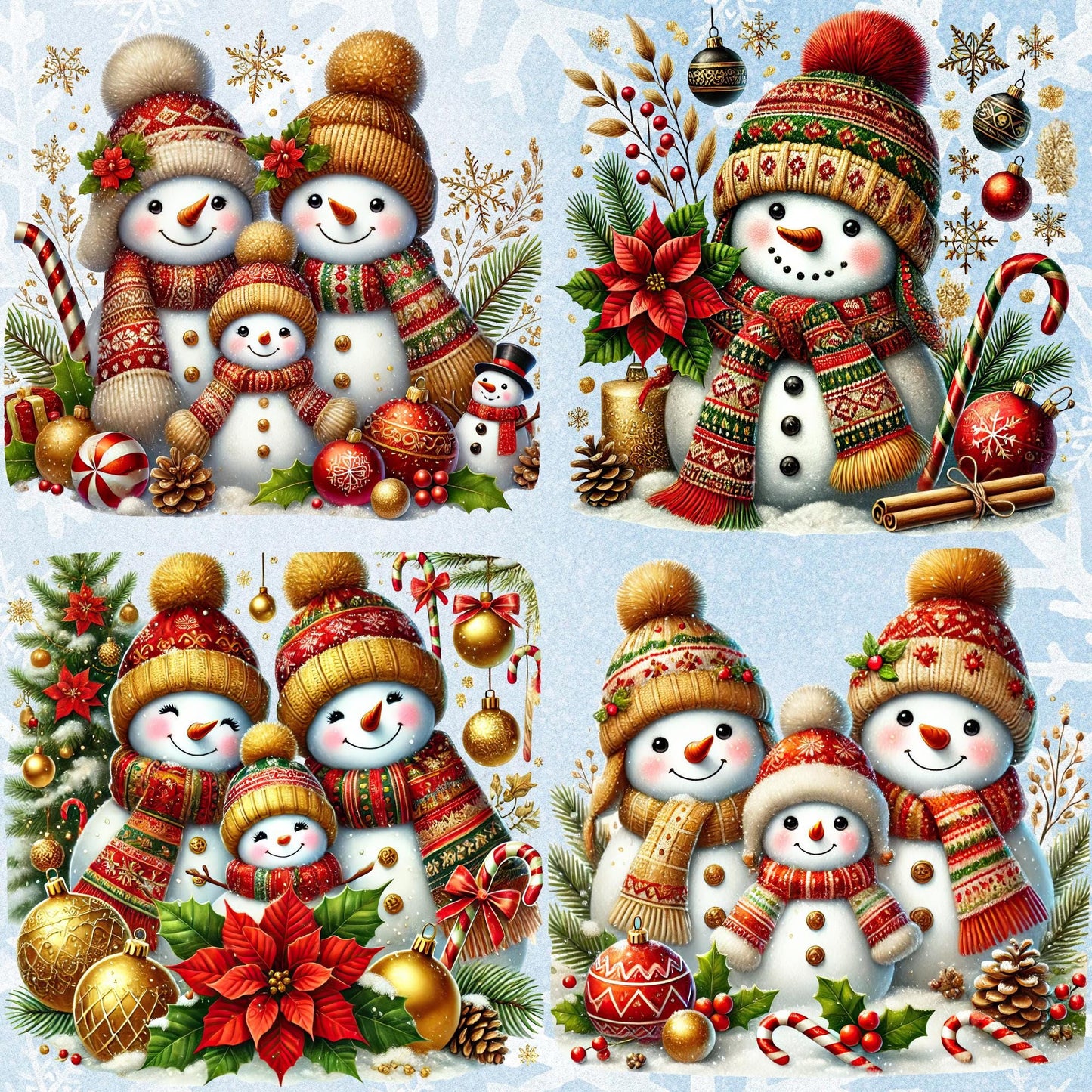 RELEASE PAPER | Magic Snowmen - Theme Pack Reusable Diamond Painting Release Paper