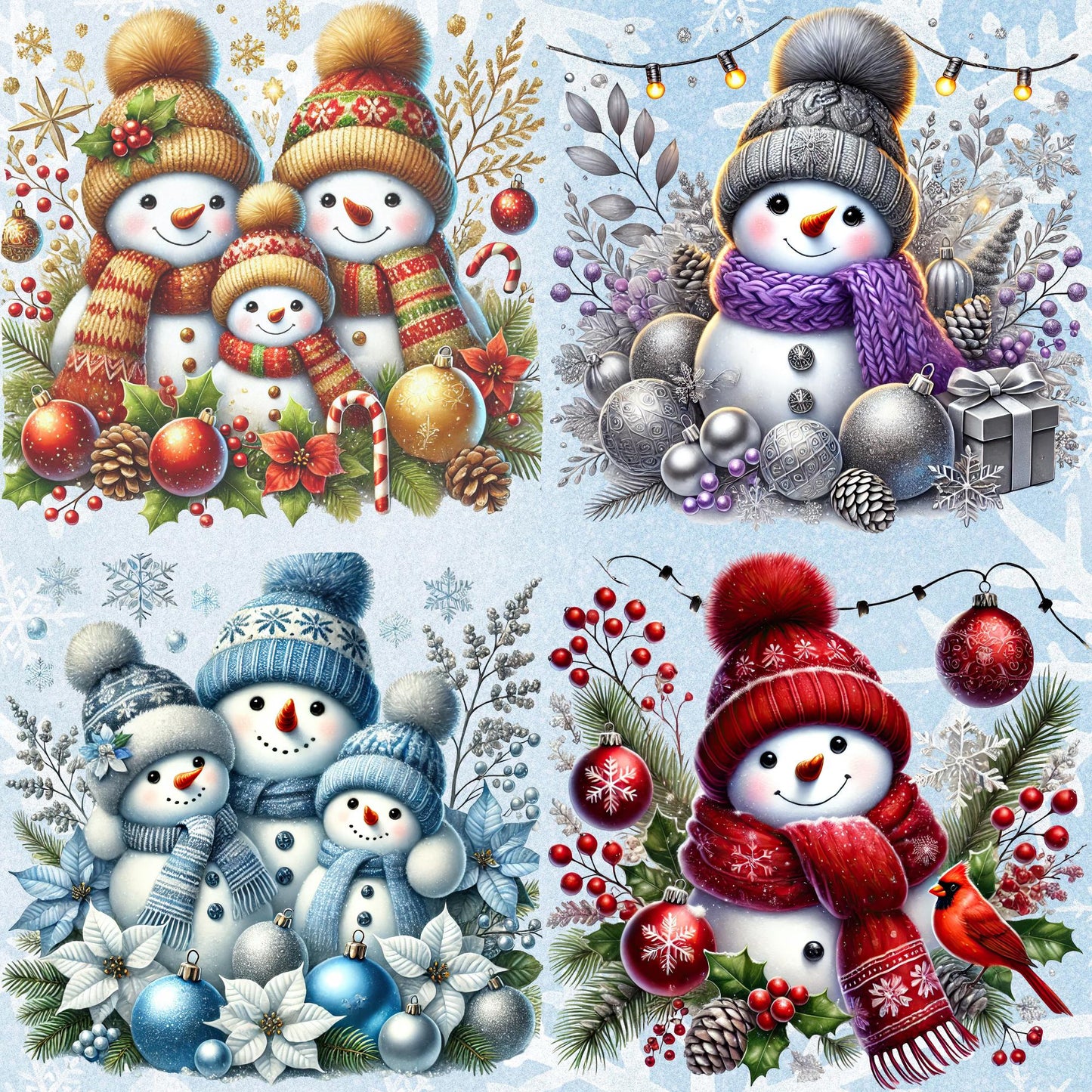 RELEASE PAPER | Magic Snowmen - Theme Pack Reusable Diamond Painting Release Paper