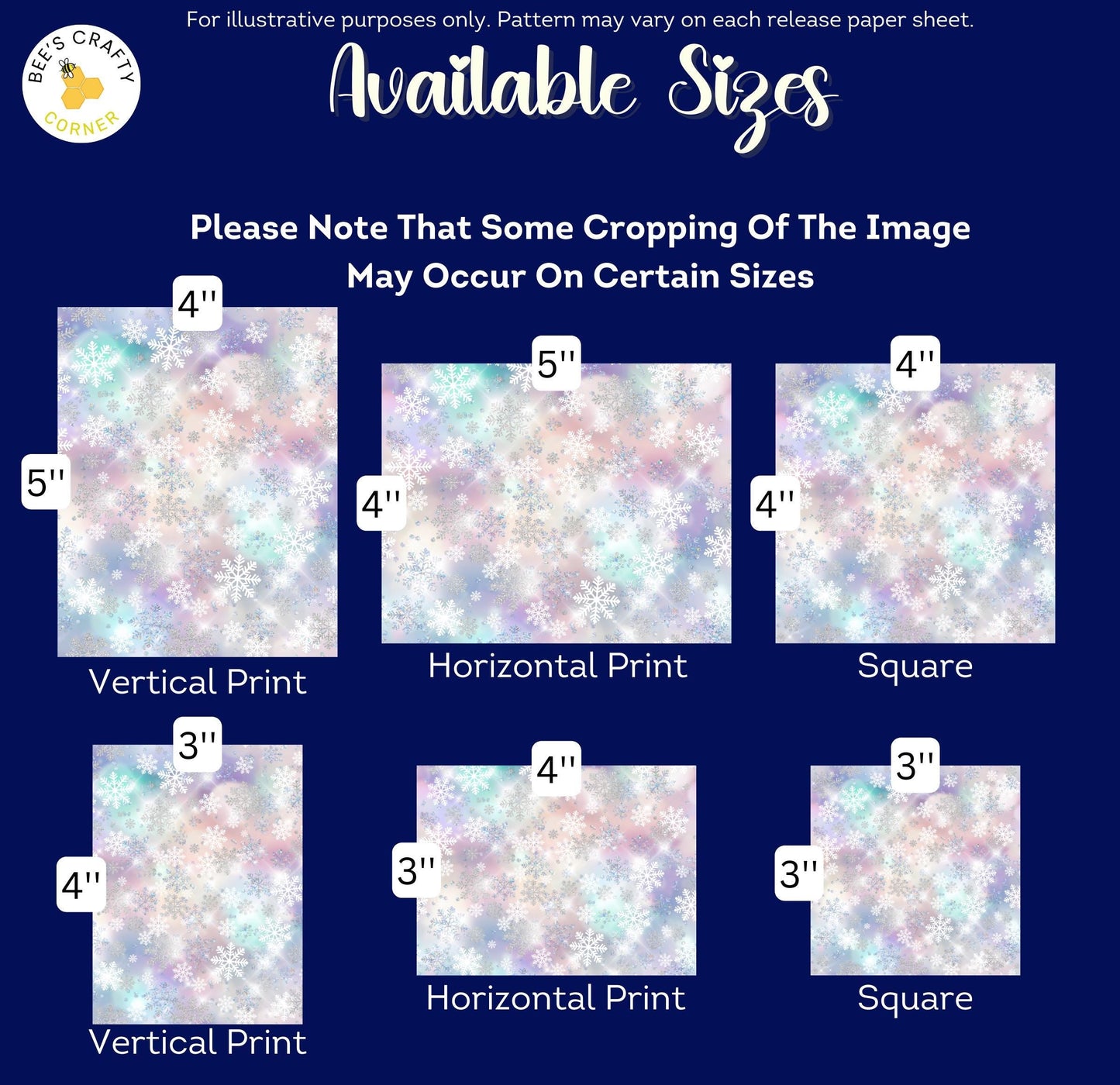 RELEASE PAPER | Pastel Snow - Theme Pack Reusable Diamond Painting Release Paper