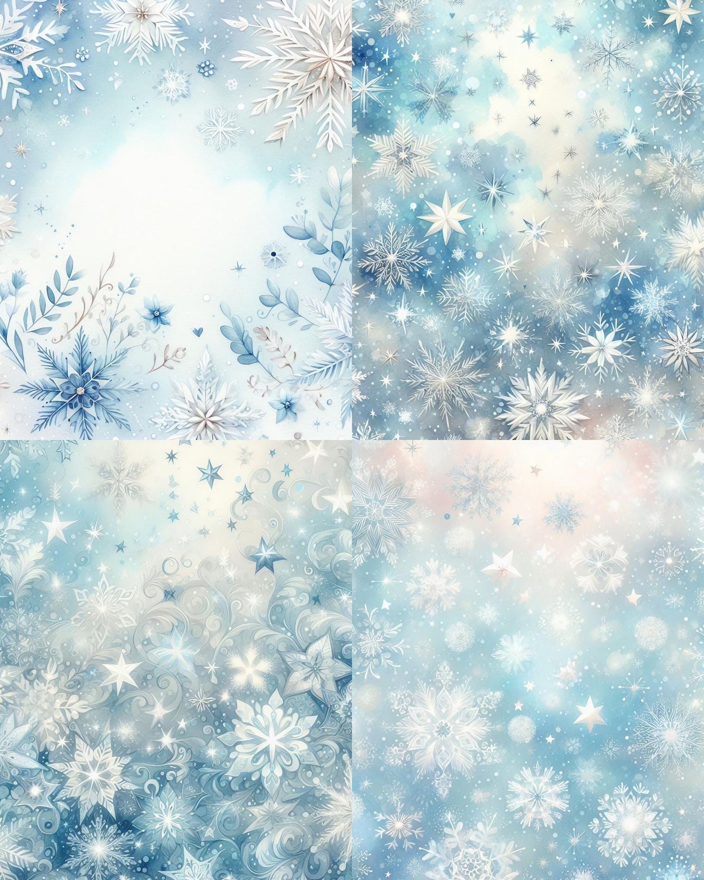 RELEASE PAPER | Sparkling Snowflakes - Theme Pack Reusable Diamond Painting Release Paper