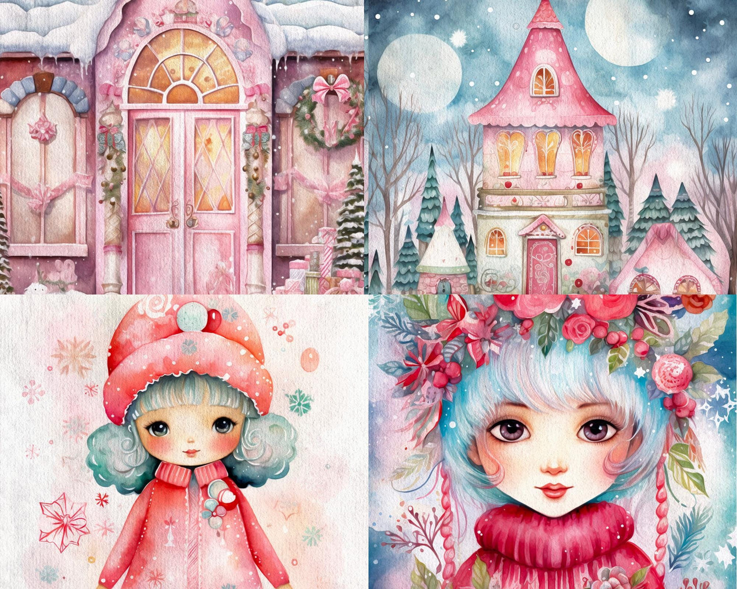 RELEASE PAPER | Whimsical Christmas - Theme Pack Reusable Diamond Painting Release Paper