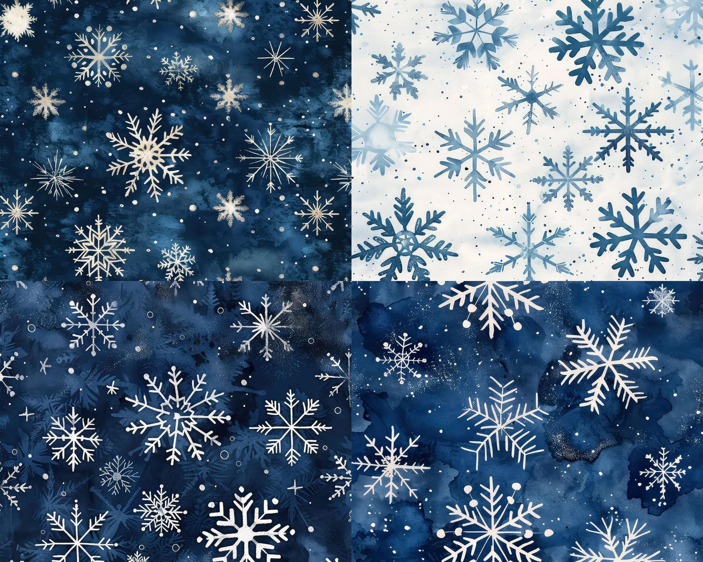 RELEASE PAPER | Blue Snowflakes - Theme Pack Reusable Diamond Painting Release Paper
