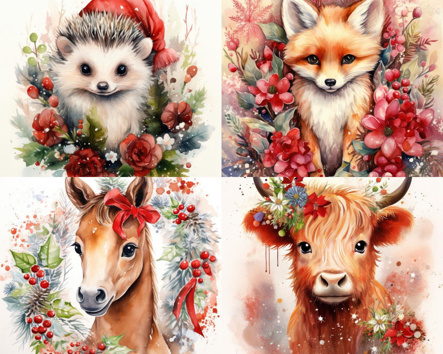 RELEASE PAPER | Christmas Baby Animals - Theme Pack Reusable Diamond Painting Release Paper