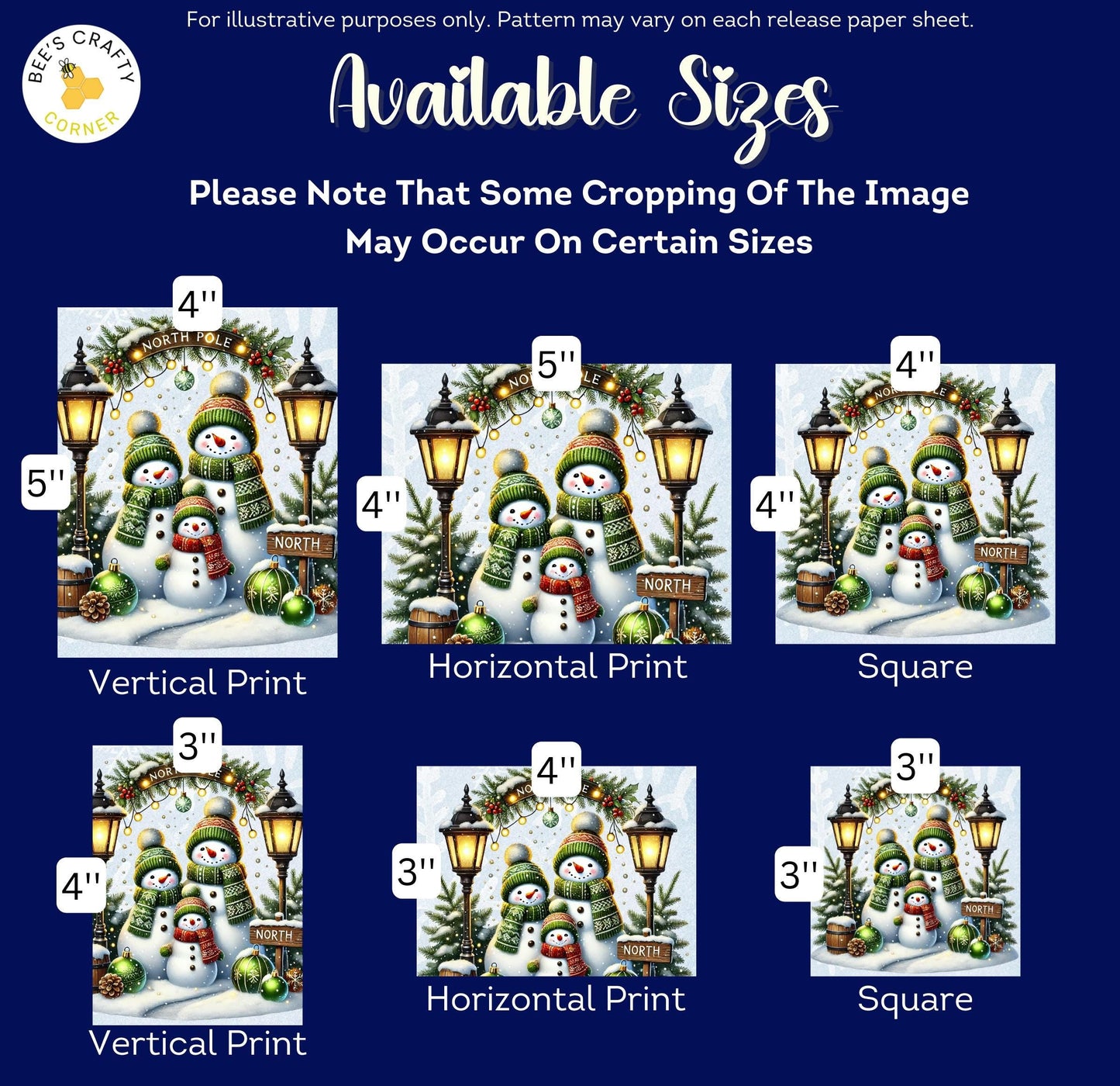 RELEASE PAPER | Magic Snowmen - Theme Pack Reusable Diamond Painting Release Paper