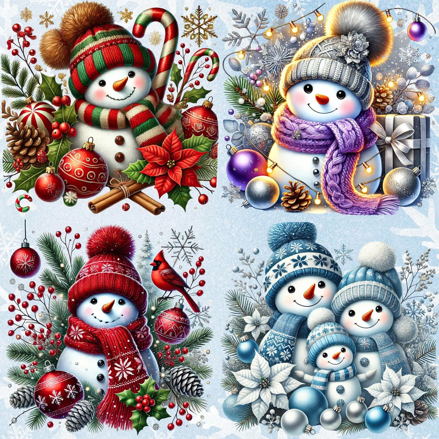 RELEASE PAPER | Magic Snowmen - Theme Pack Reusable Diamond Painting Release Paper