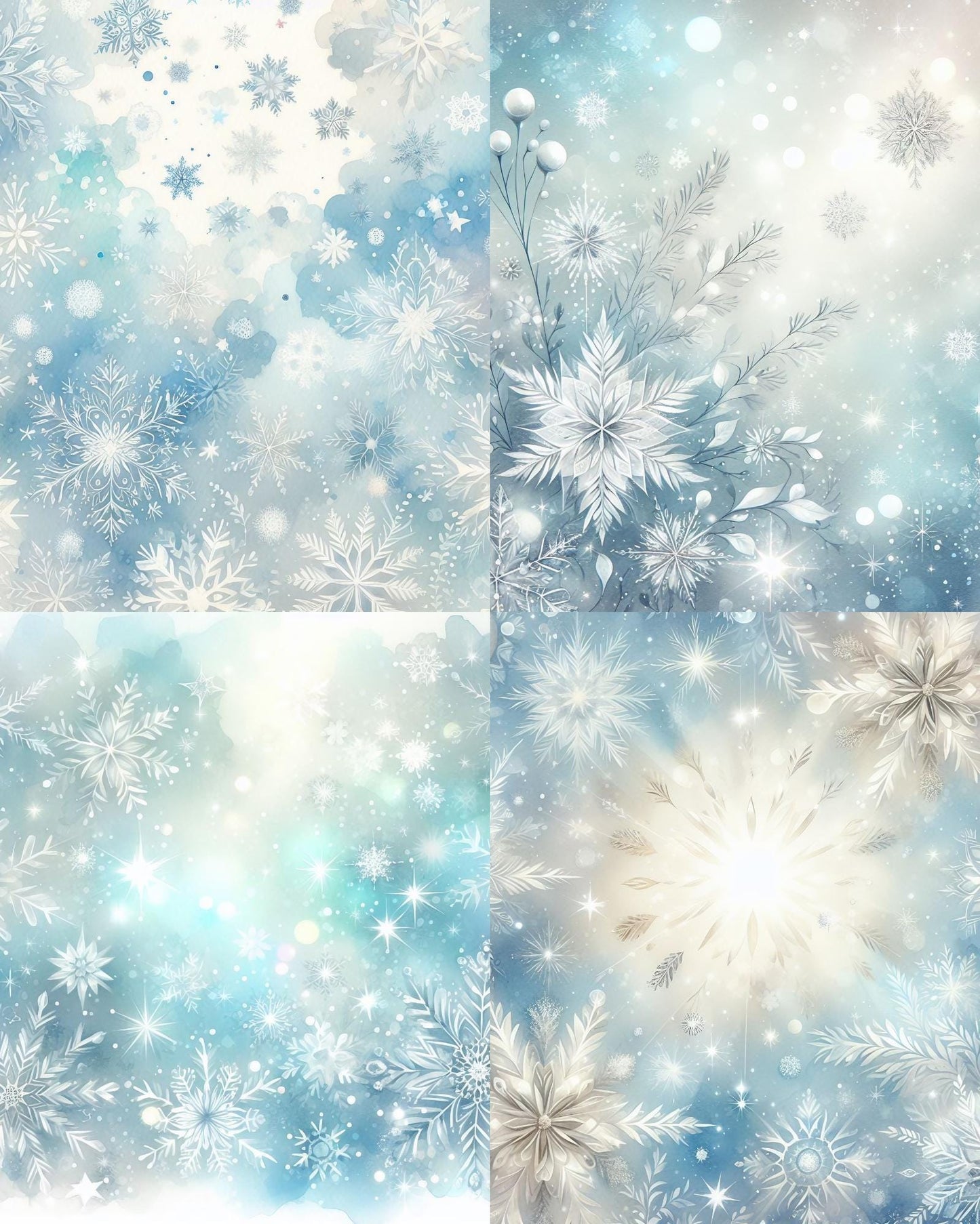 RELEASE PAPER | Sparkling Snowflakes - Theme Pack Reusable Diamond Painting Release Paper