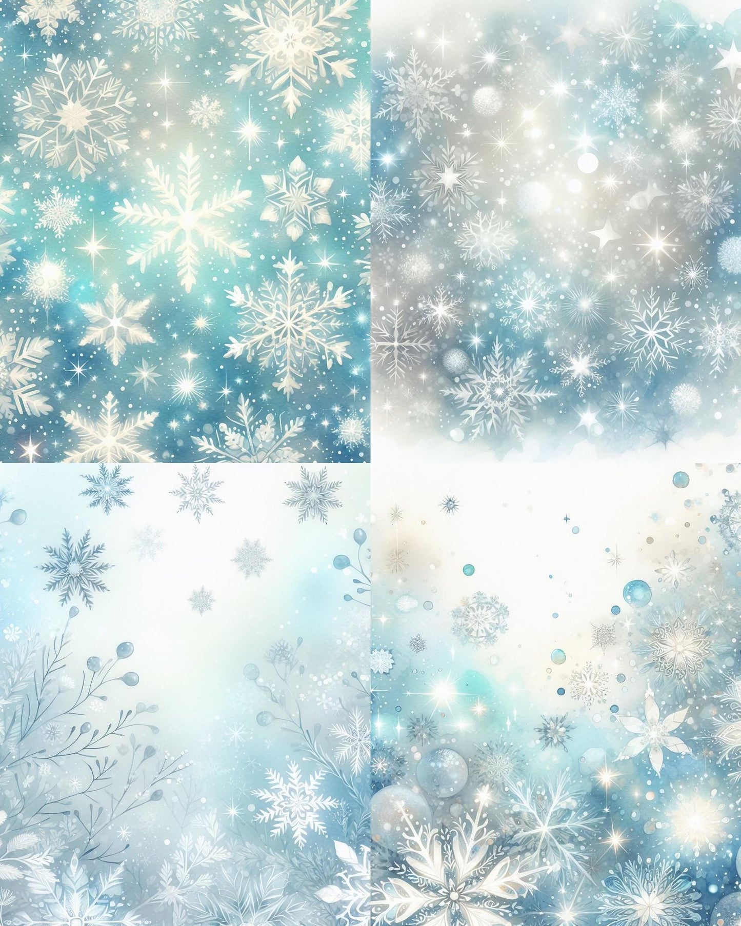 RELEASE PAPER | Sparkling Snowflakes - Theme Pack Reusable Diamond Painting Release Paper