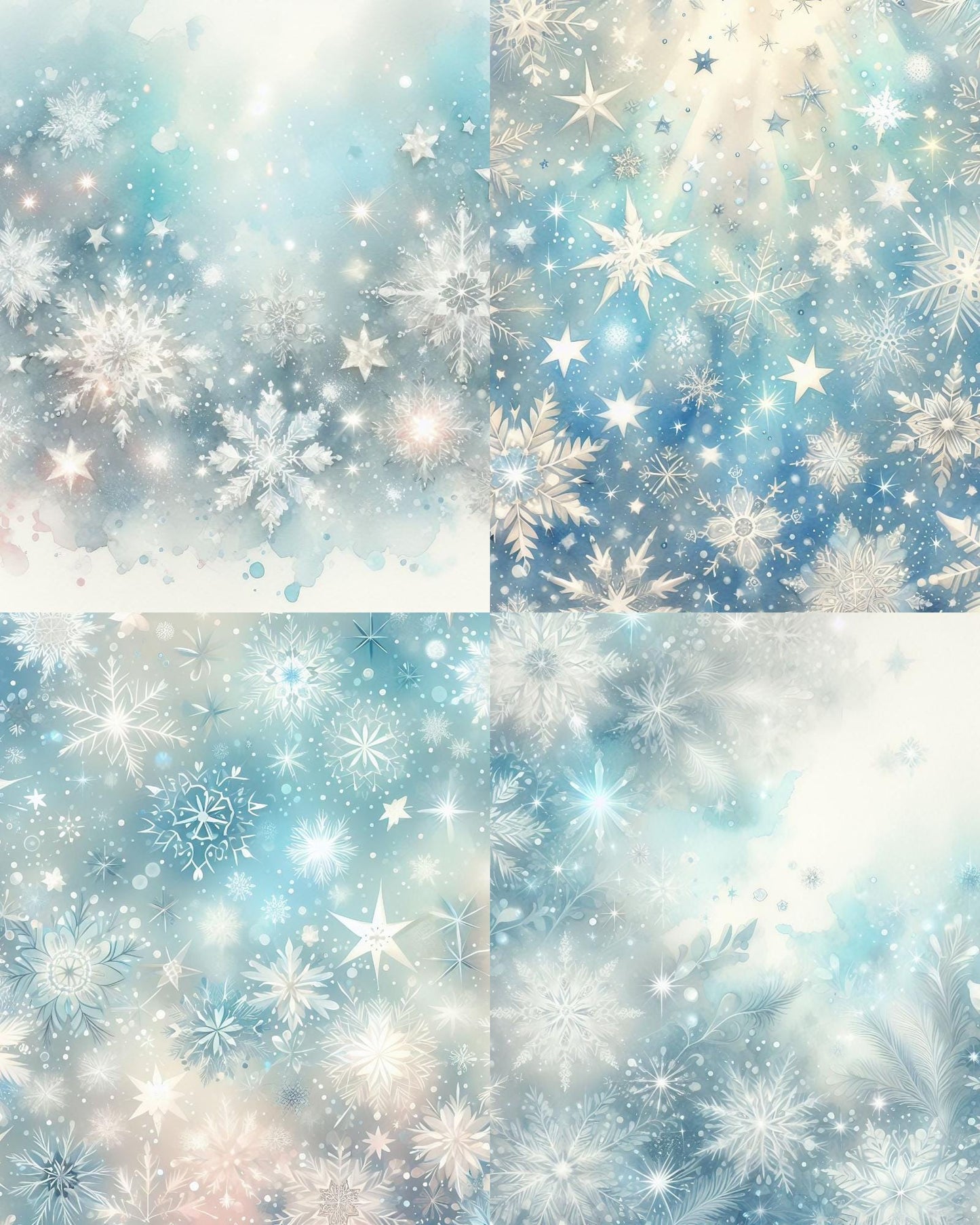 RELEASE PAPER | Sparkling Snowflakes - Theme Pack Reusable Diamond Painting Release Paper