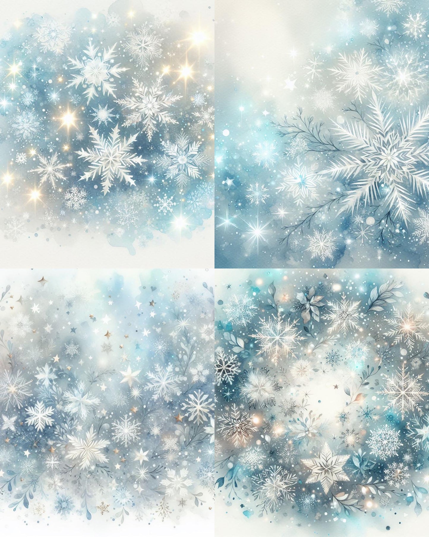 RELEASE PAPER | Sparkling Snowflakes - Theme Pack Reusable Diamond Painting Release Paper