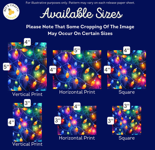 RELEASE PAPER | Twinkling Lights - Theme Pack Reusable Diamond Painting Release Paper