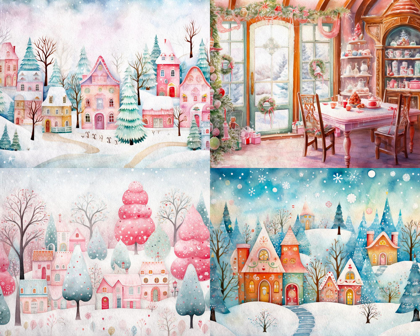 RELEASE PAPER | Whimsical Christmas - Theme Pack Reusable Diamond Painting Release Paper