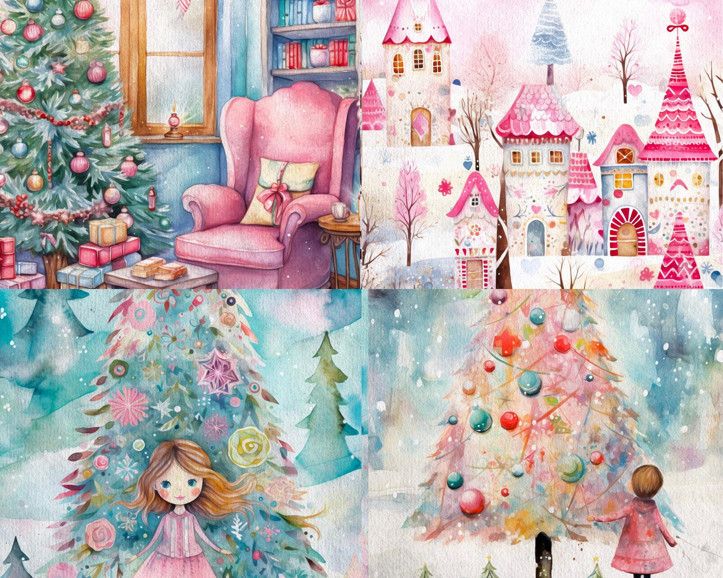 RELEASE PAPER | Whimsical Christmas - Theme Pack Reusable Diamond Painting Release Paper