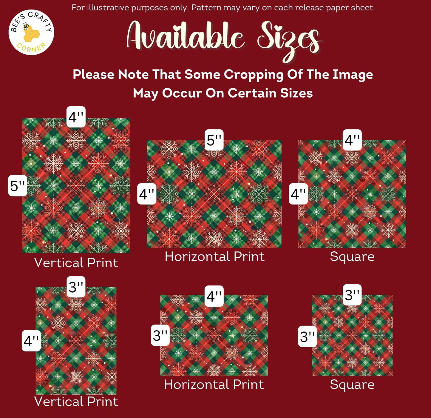 RELEASE PAPER | Christmas Plaid - Theme Pack Reusable Diamond Painting Release Paper