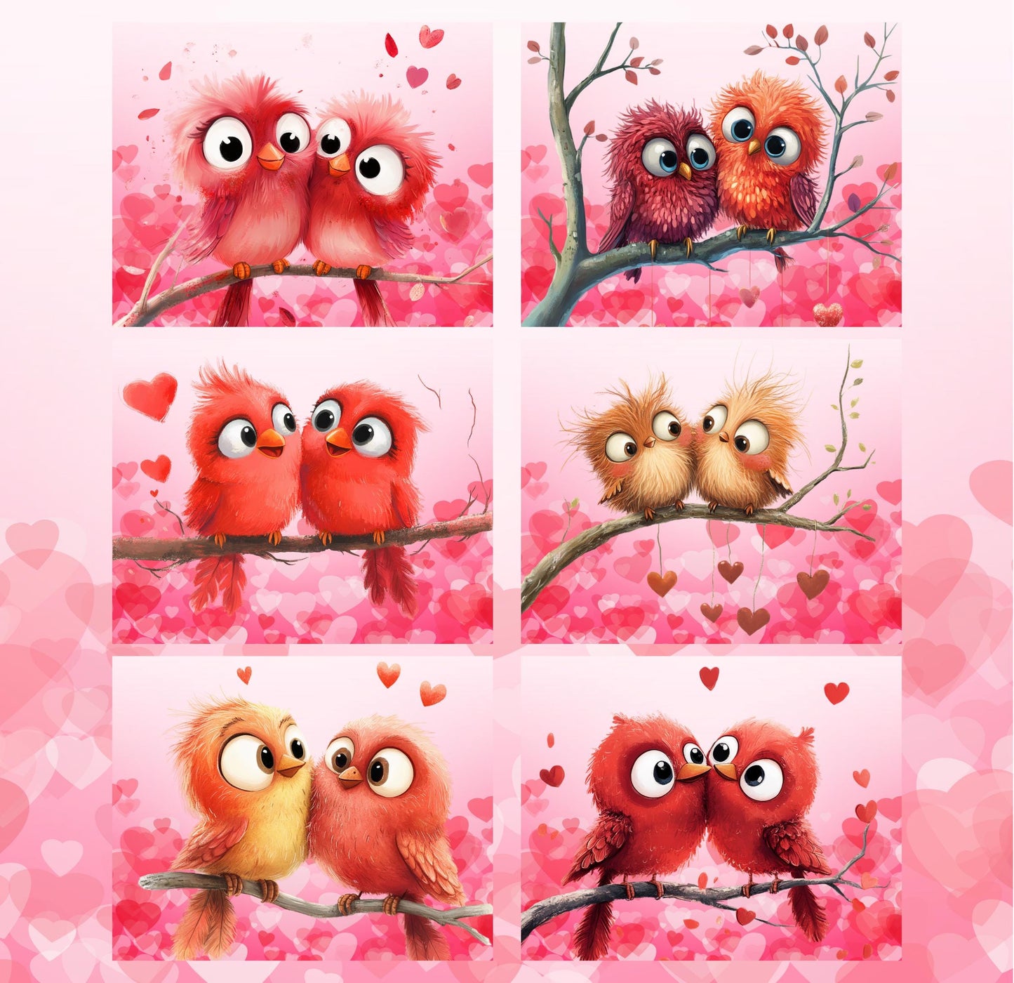 RELEASE PAPER | Love Birds - Theme Pack Reusable Diamond Painting Release Paper