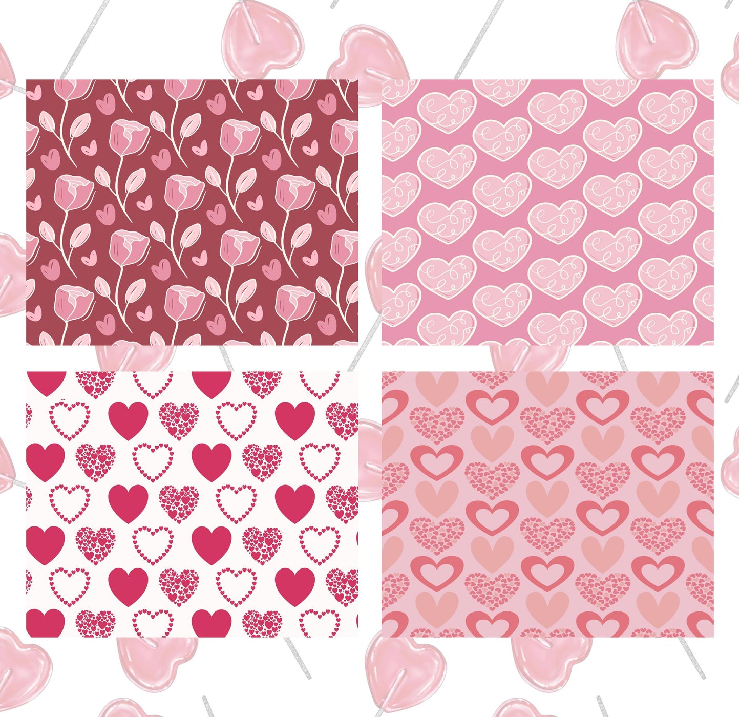 RELEASE PAPER | Valentine's Day - Theme Pack Reusable Diamond Painting Release Paper