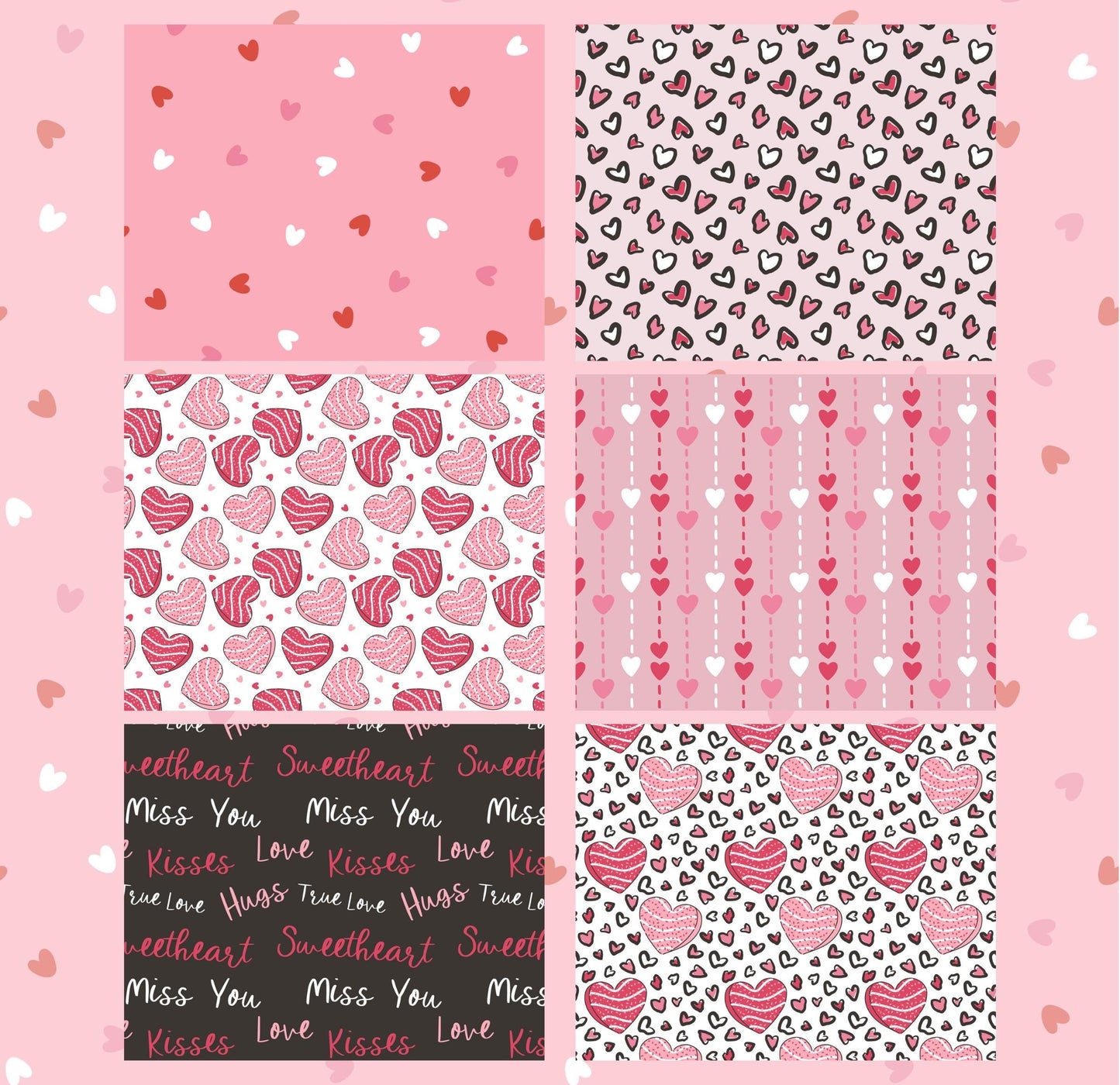 RELEASE PAPER | Sweet Hearts - Theme Pack Reusable Diamond Painting Release Paper