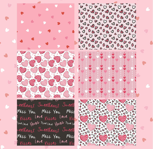 RELEASE PAPER | Sweet Hearts - Theme Pack Reusable Diamond Painting Release Paper