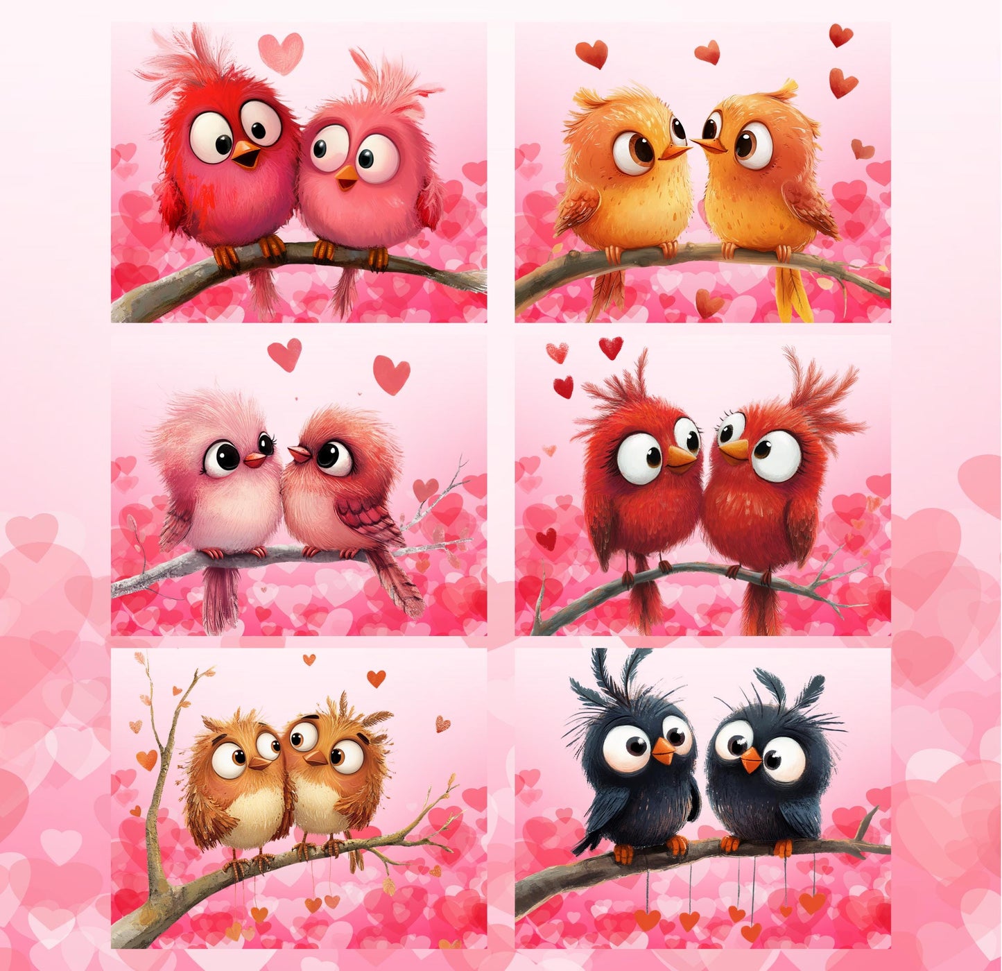 RELEASE PAPER | Love Birds - Theme Pack Reusable Diamond Painting Release Paper