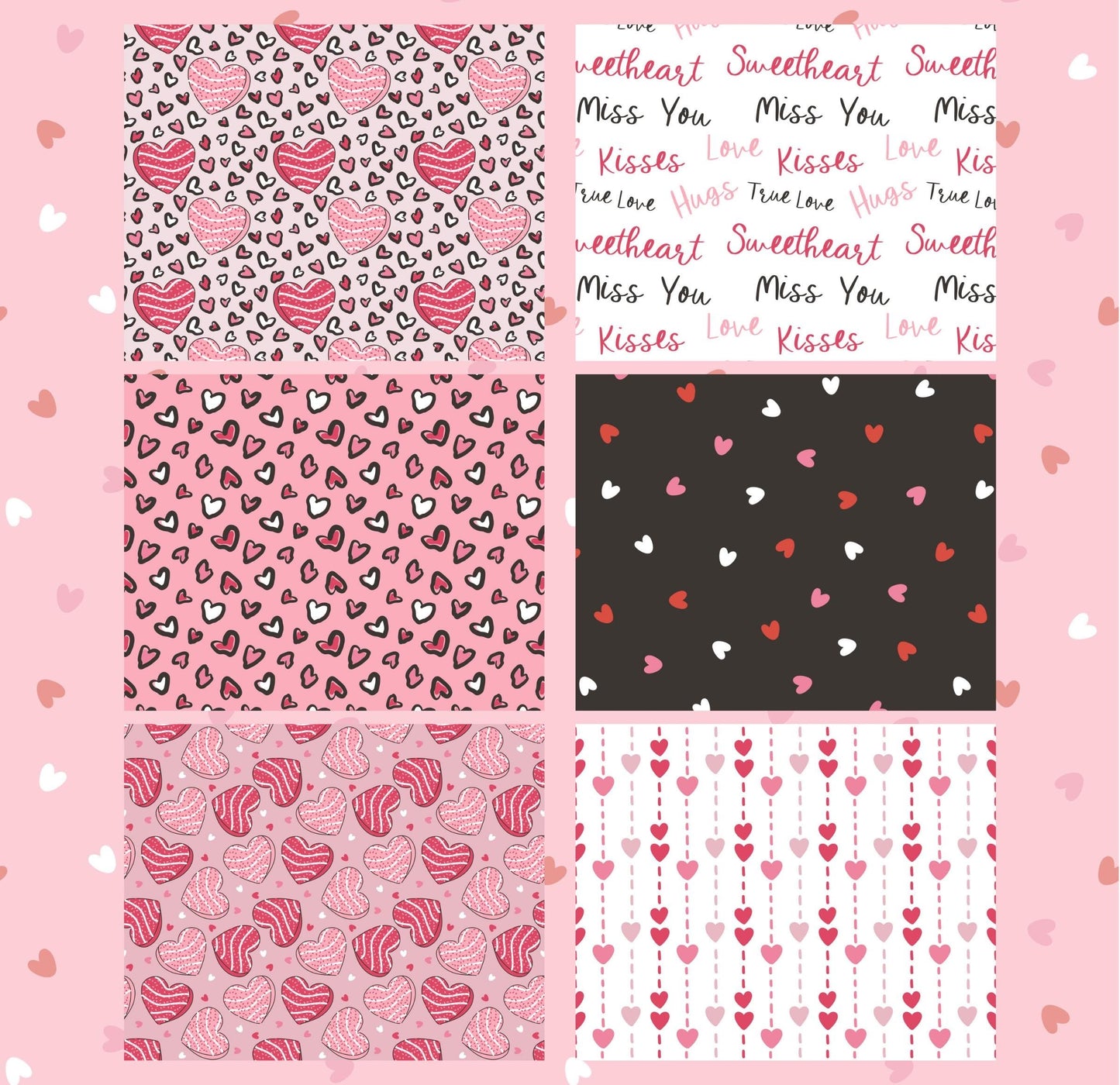 RELEASE PAPER | Sweet Hearts - Theme Pack Reusable Diamond Painting Release Paper