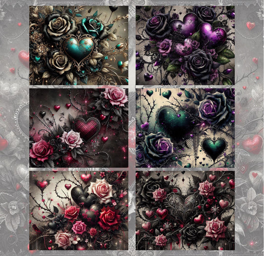 RELEASE PAPER | My Gothic Valentine - Theme Pack Reusable Diamond Painting Release Paper