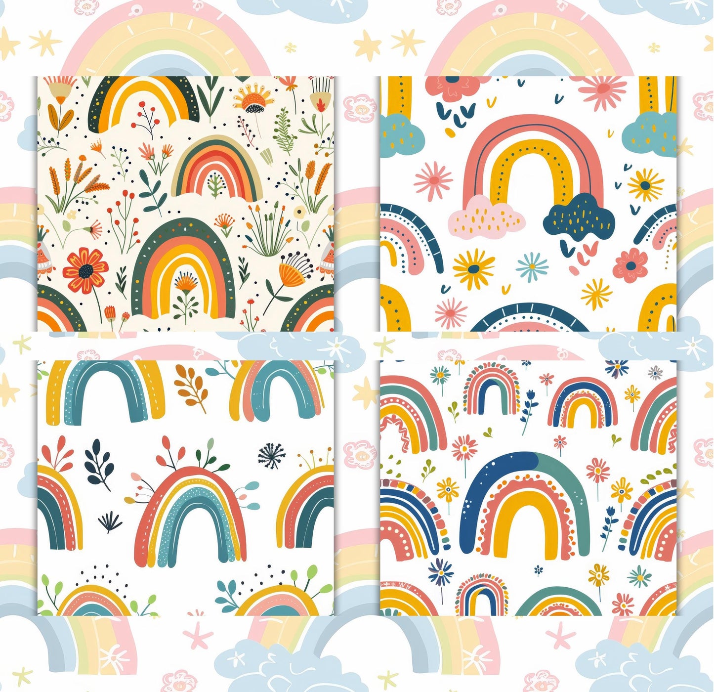RELEASE PAPER | Spring Rainbow - Theme Pack Reusable Diamond Painting Release Paper
