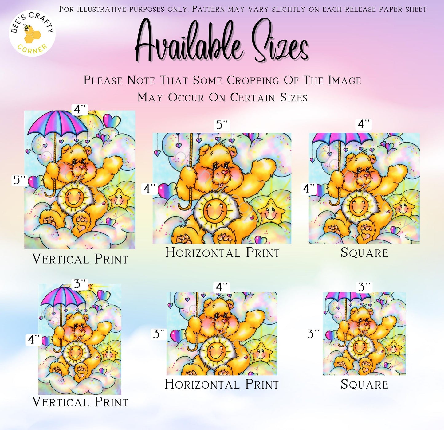 RELEASE PAPER | Sunshine Bear by Regan Kubecek - Licensed Release Papers
