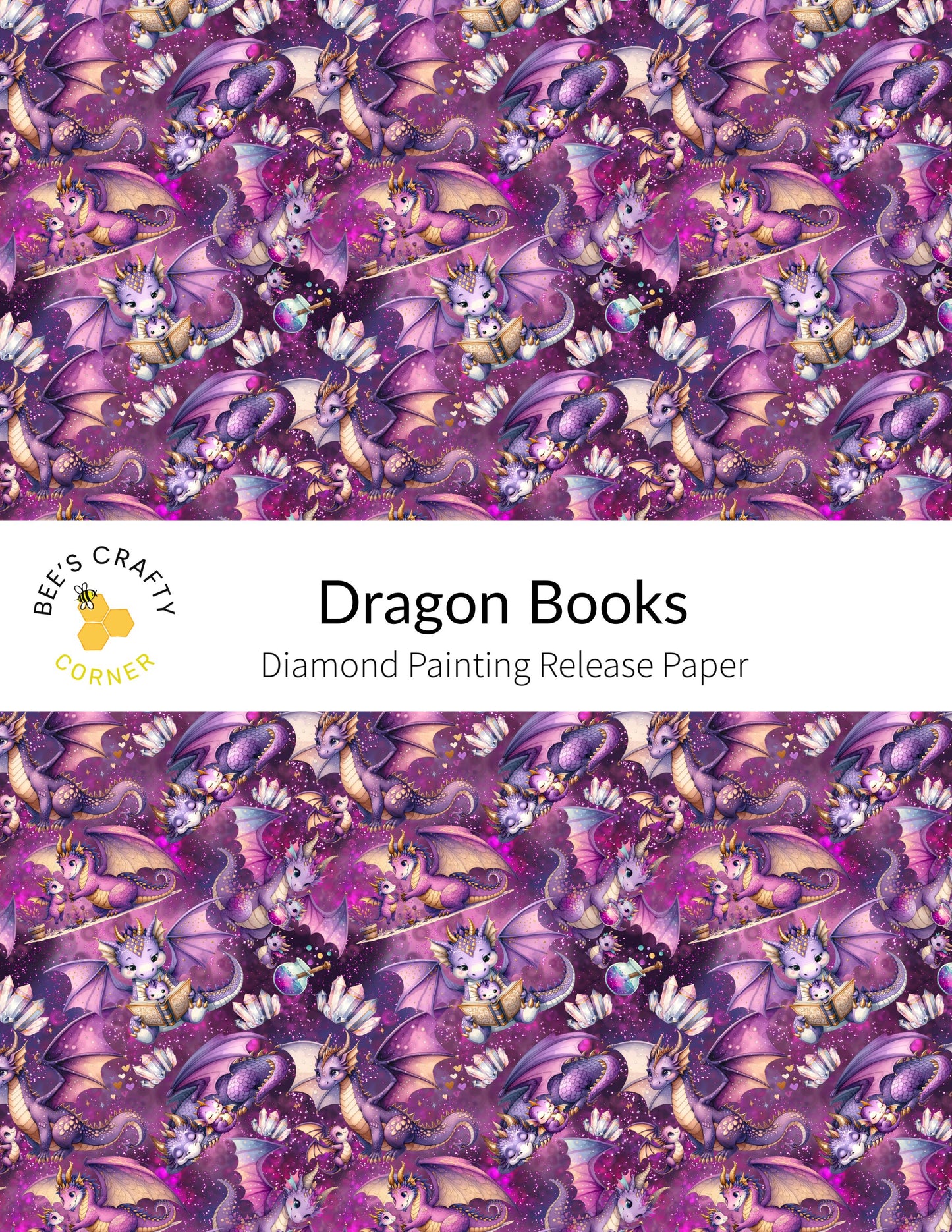 RELEASE PAPER | Dragon Books - Reusable Patterned Diamond Painting Release Paper
