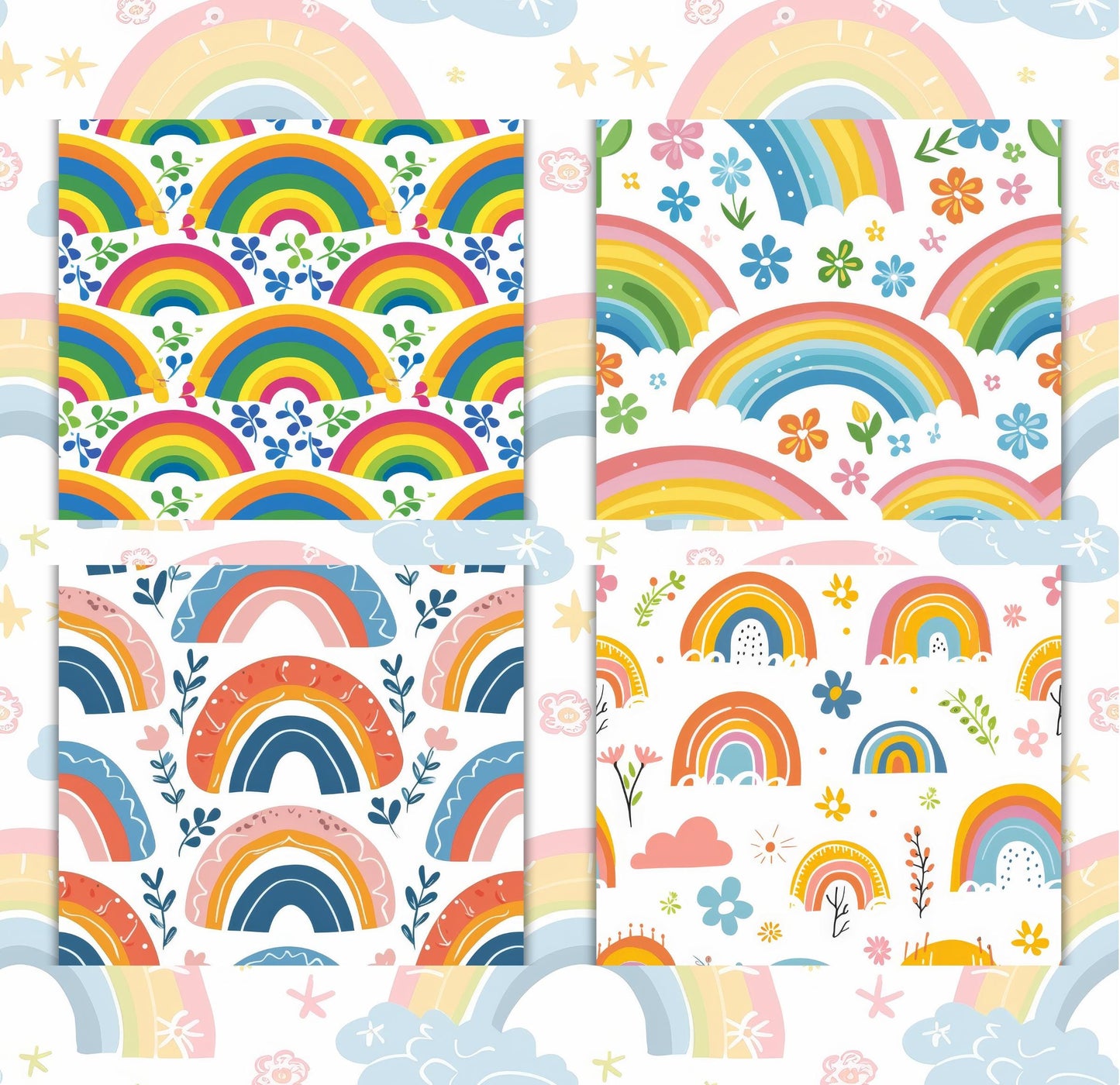 RELEASE PAPER | Spring Rainbow - Theme Pack Reusable Diamond Painting Release Paper