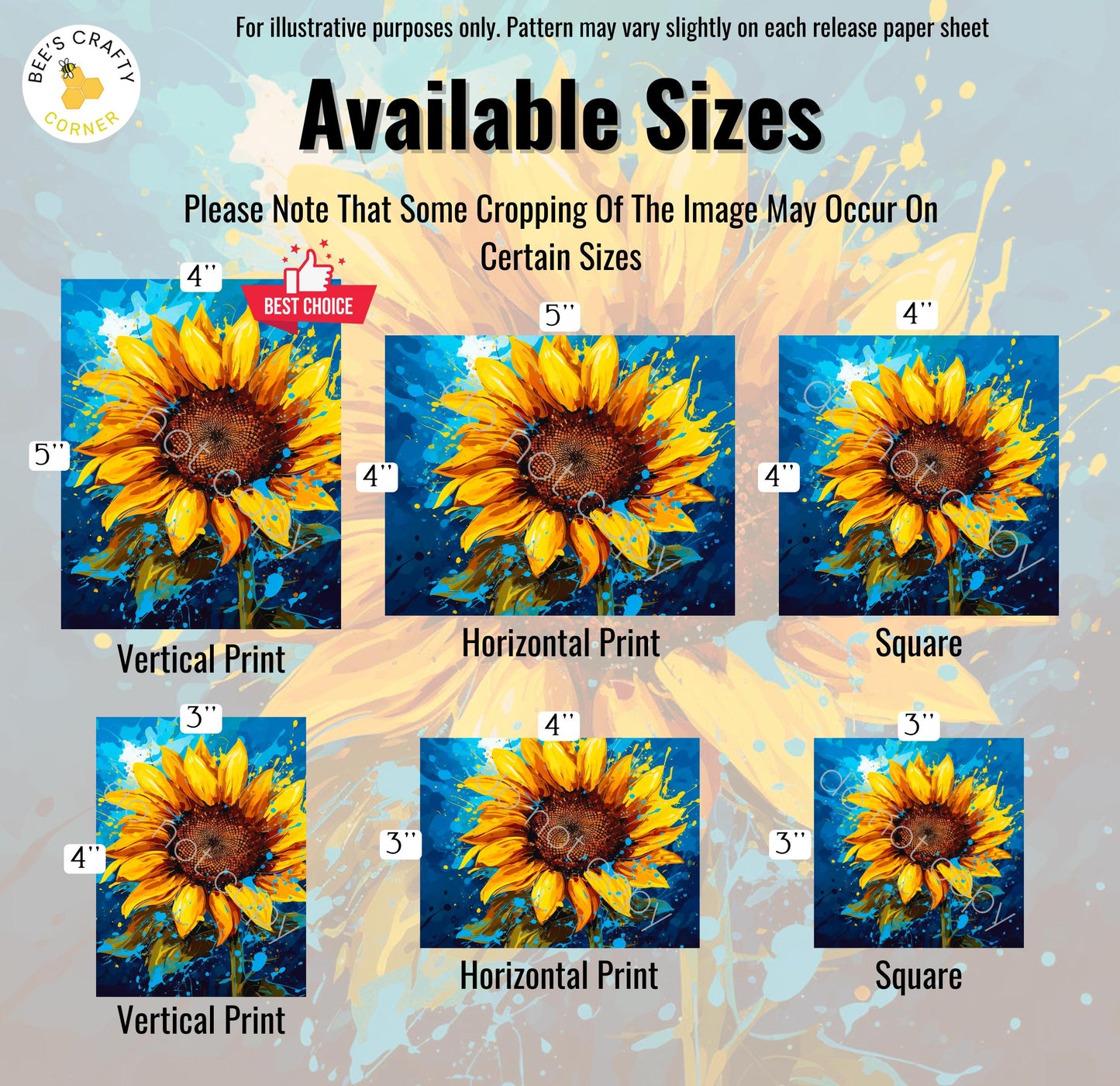 RELEASE PAPER | Watered Sunflower by Jorge Urbina - Licensed Release Papers